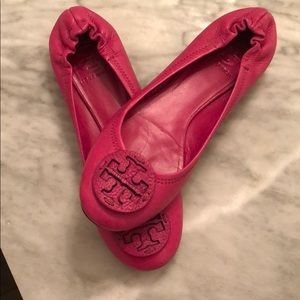 Pink Tory Burch ballet flats